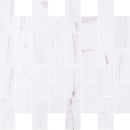 bianco dolomite marble tile 3x6 honed top view grouted