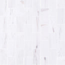 bianco dolomite marble tile 3x6 honed top view grouted