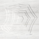 bianco dolomite white marble carved stone model MARIANA TRENCH 24x24 semi-polished top view