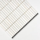 Bianco Dolomiti Honed 5/8x3 Marble Mosaics 12x12
