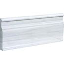 Bianco Dolomiti Polished Modern Base Marble Moldings 5 1/16x12