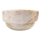 Bianco Giallo Marble Hair Salon Above Vanity Vessel Sink Bowl Polished (D)16" (H)9" back view