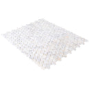 bianco ibiza white marble mosaic tile 2 hexagon backsplash tumbled BIBZWMMH2T multiple angle view