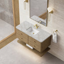 James Martin Allamari 48" Floating Single Bathroom Vanity, Dune Mist