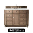 James Martin Bristol 48" Single Bathroom Vanity, Whitewashed Walnut