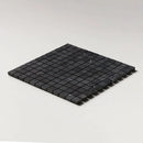 Black Honed 1x1 Marble Mosaics 12x12