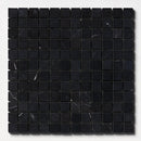 Black Honed 1x1 Marble Mosaics 12x12