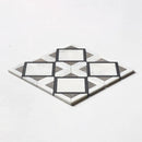 Black Honed Kent Marble Mosaics 13 9/16x13 9/16