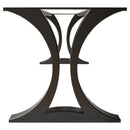 Metal Dining Table Base for Heavy Table Tops Matte Black (W)28" (L)100" (H)28" side view