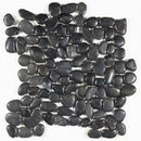 Black Pearl Polished Pebble Mosaics 12x12