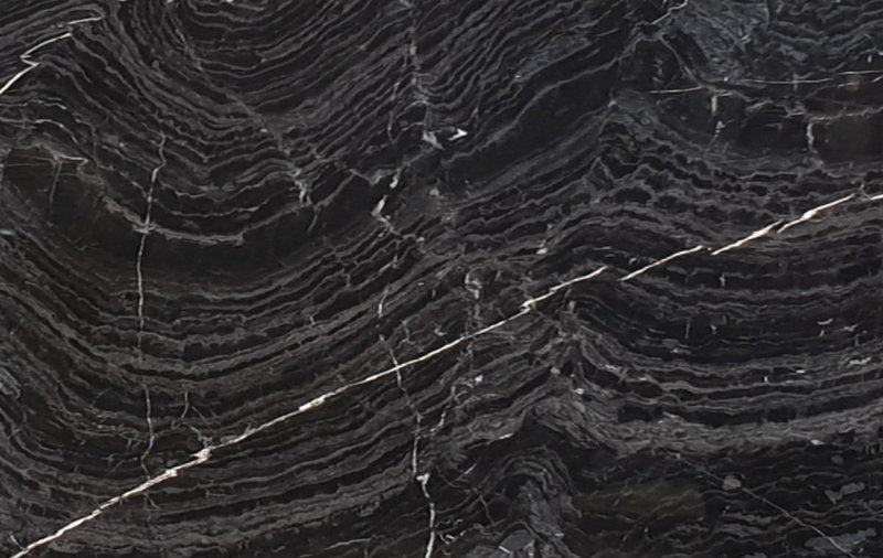 black wave marble slabs polished product shot wide view