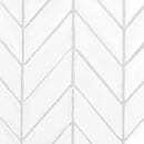 Palace Blanc Glossy Chevron Ceramic Tiles 2x6