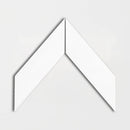 Palace Blanc Glossy Chevron Ceramic Tiles 2x6