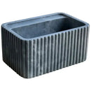Turkish Bluestone Fluted Marble Wall Mount Sink