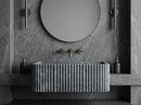 Bluestone Marble Rectangular Wall-mount Bathroom Sink Fluted (W)16" (L)24" (H)12"