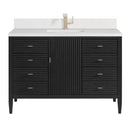 James Martin Myrrin 48" Single Bathroom Vanity, Carbon Oak
