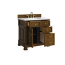 James Martin Brookfield 36" Single Bathroom Vanity, Honey Oak