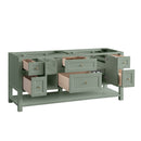 James Martin Breckenridge 72" Double Bathroom Vanity, Smokey Celadon