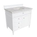 James Martin Brittany 36" Single Bathroom Vanity, Bright White