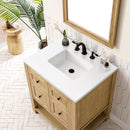 James Martin Breckenridge 30" Single Bathroom Vanity, Light Natural Oak