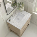 James Martin Breckenridge 30" Single Bathroom Vanity, Whitewashed Oak
