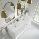 James Martin Breckenridge 60" Double Bathroom Vanity, Bright White