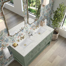 James Martin Breckenridge 60" Double Bathroom Vanity, Smokey Celadon
