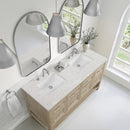 James Martin Breckenridge 60" Double Bathroom Vanity, Whitewashed Oak