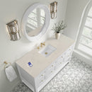 James Martin Breckenridge 60" Single Bathroom Vanity, Bright White