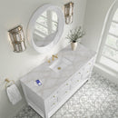 James Martin Breckenridge 60" Single Bathroom Vanity, Bright White