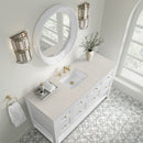 James Martin Breckenridge 60" Single Bathroom Vanity, Bright White