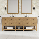 James Martin Breckenridge 84" Double Bathroom Vanity, Light Natural Oak