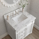 James Martin Bristol 30" Single Bathroom Vanity, Bright White