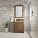 James Martin Bristol 30" Single Bathroom Vanity, Saddle Brown