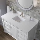 James Martin Bristol 48" Single Bathroom Vanity, Bright White