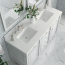 James Martin Bristol 60" Double Bathroom Vanity, Bright White