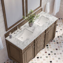 James Martin Bristol 60" Double Bathroom Vanity, Whitewashed Walnut