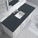 James Martin Bristol 60" Single Bathroom Vanity, Bright White