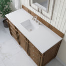 James Martin Bristol 60" Single Bathroom Vanity, Saddle Brown