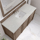 James Martin Bristol 60" Single Bathroom Vanity, Whitewashed Walnut