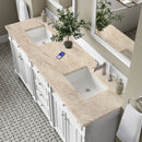 James Martin Bristol 72" Double Bathroom Vanity, Bright White