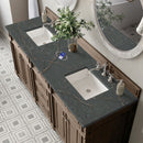 James Martin Bristol 72" Double Bathroom Vanity, Whitewashed Walnut