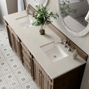 James Martin Bristol 72" Double Bathroom Vanity, Whitewashed Walnut