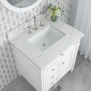 James Martin Brittany 30" Single Bathroom Vanity, Bright White