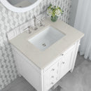 James Martin Brittany 30" Single Bathroom Vanity, Bright White