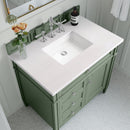 James Martin Brittany 36" Single Bathroom Vanity, Smokey Celadon