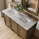 James Martin Brittany 60" Double Bathroom Vanity, Saddle Brown