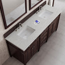 James Martin Brittany 72" Double Bathroom Vanity, Burnished Mahogany