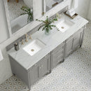 James Martin Brittany 72" Double Bathroom Vanity, Urban Gray