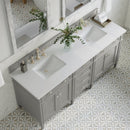 James Martin Brittany 72" Double Bathroom Vanity, Urban Gray
